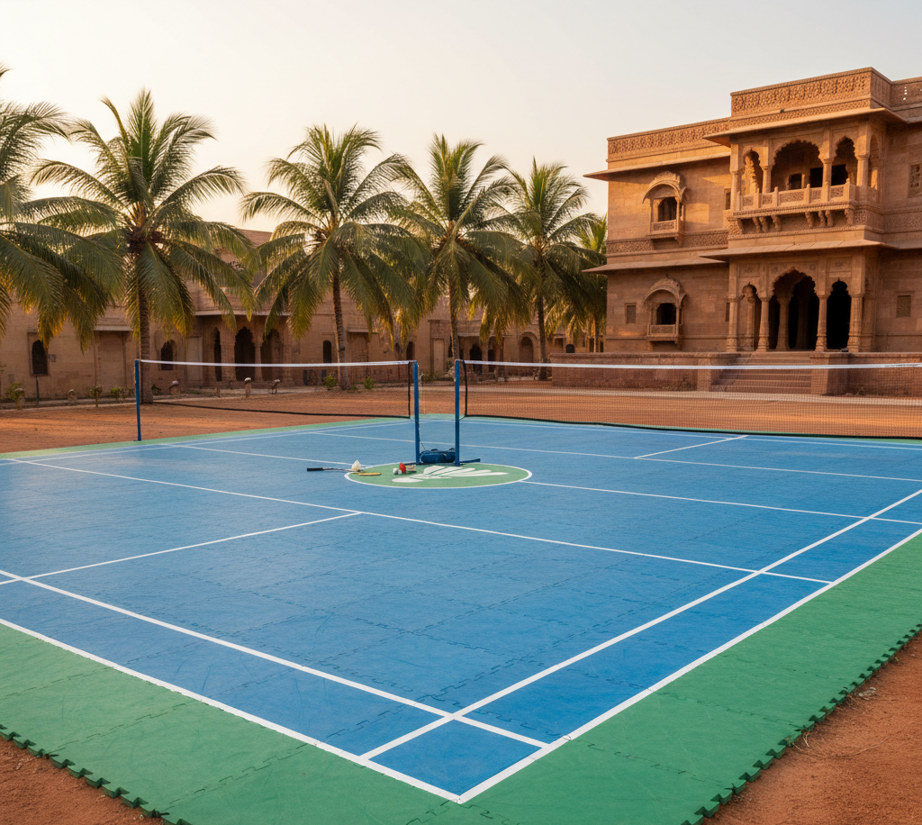 Synthetic Badminton Court Flooring in Gujarat