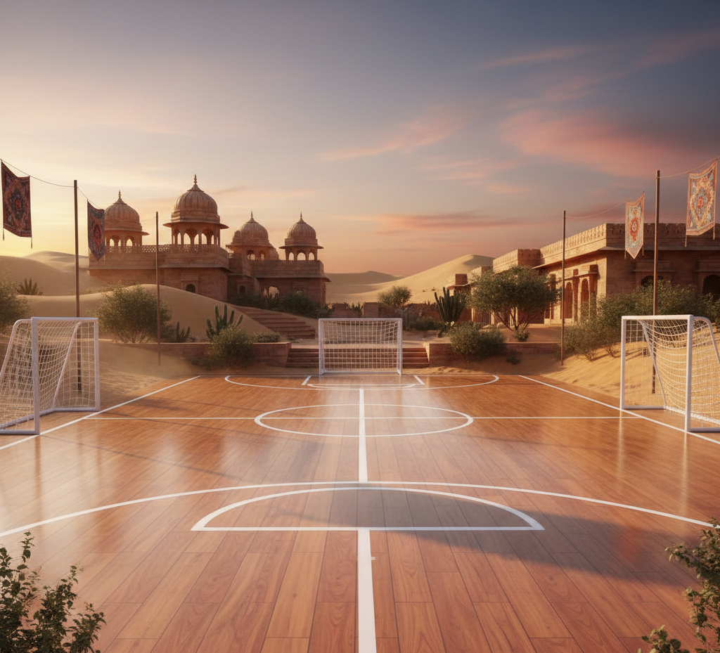 Wooden Futsal Court Flooring in Rajasthan