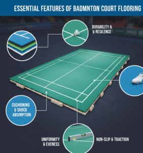 Essential Features of Badminton Court Flooring