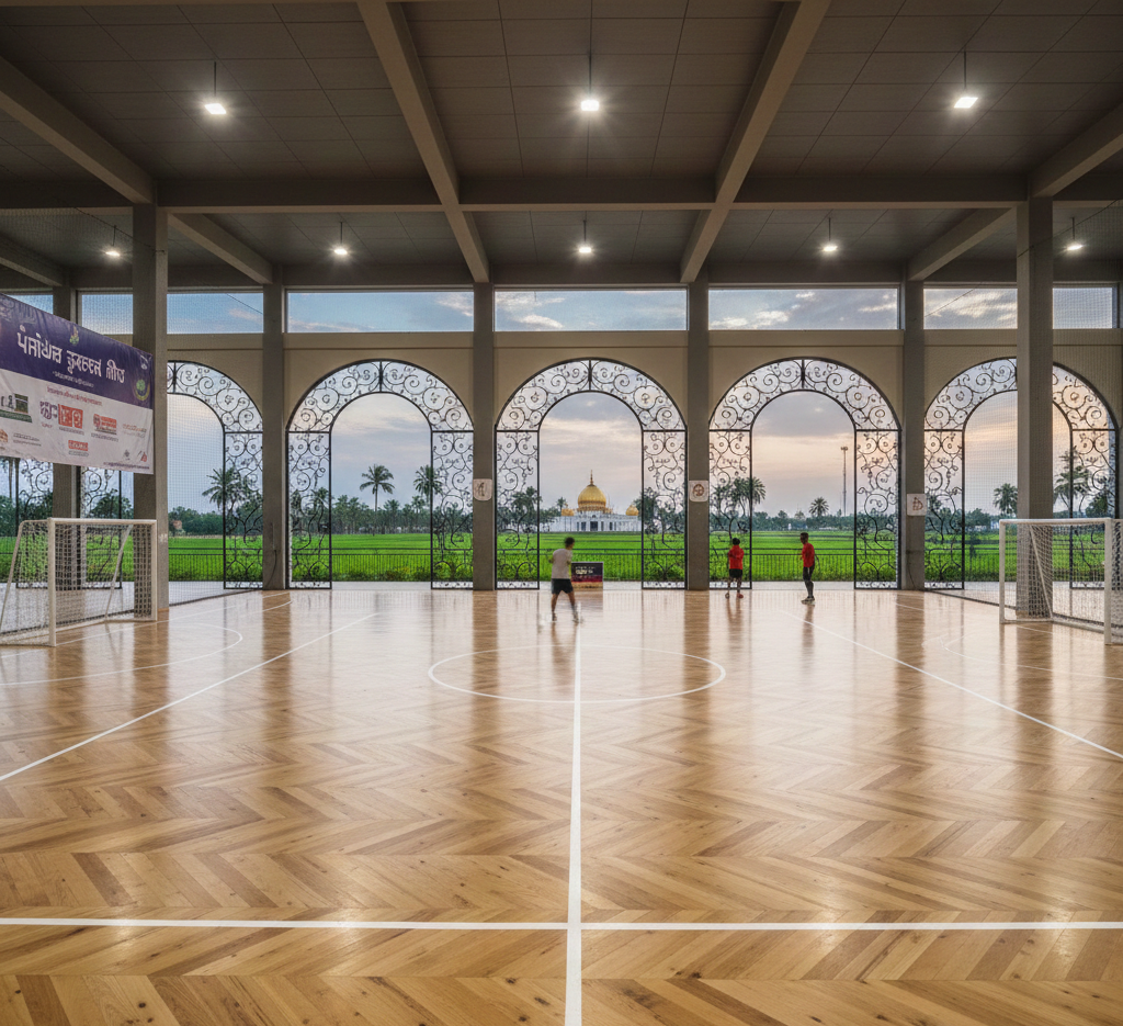 Wooden Futsal Court Flooring in Punjab