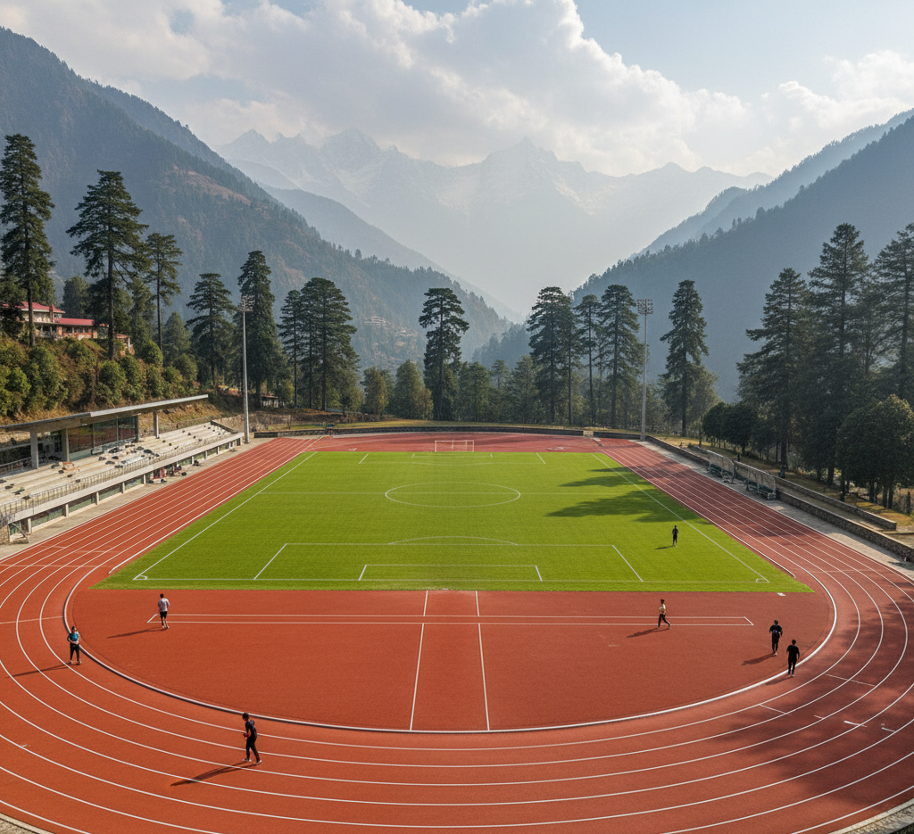 Full PU Running Track in Uttarakhand