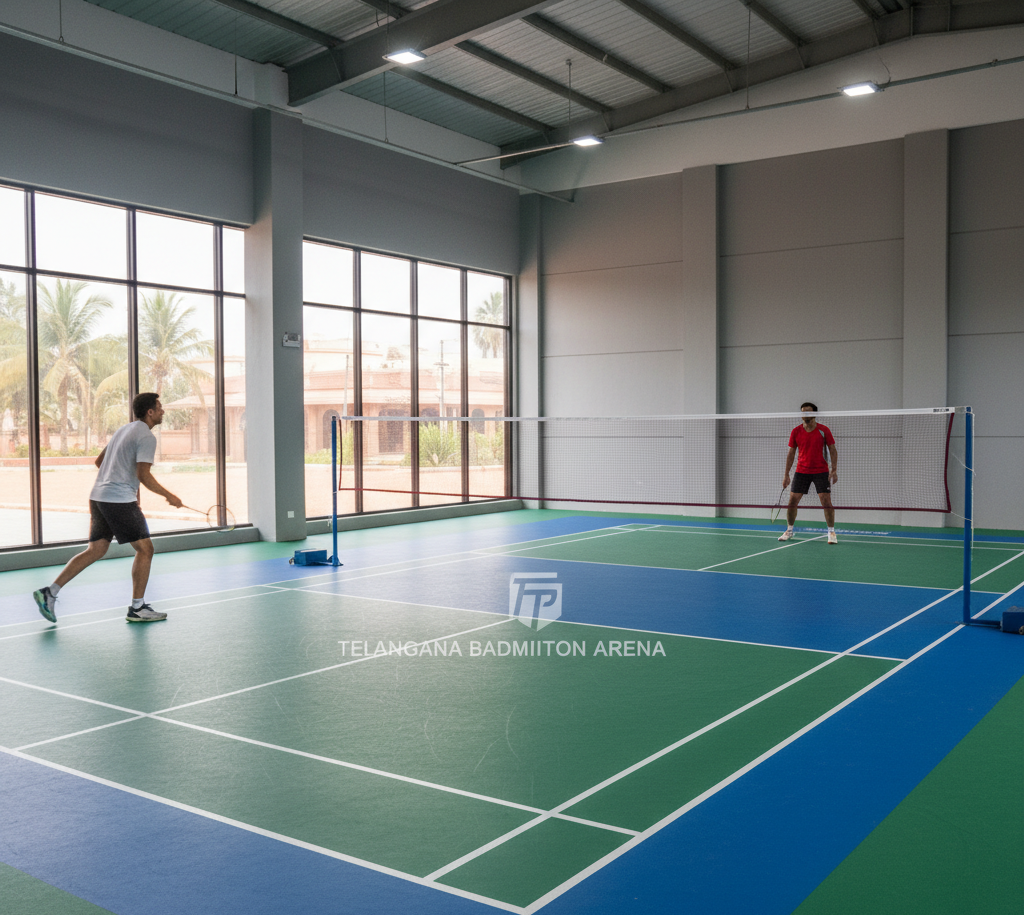 Synthetic Badminton Court Flooring in Telangana