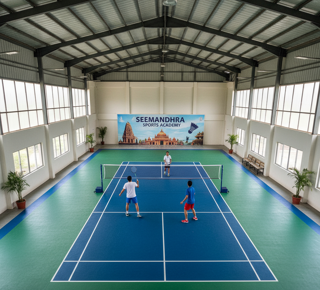 Synthetic Badminton Court Flooring in Seemandhra