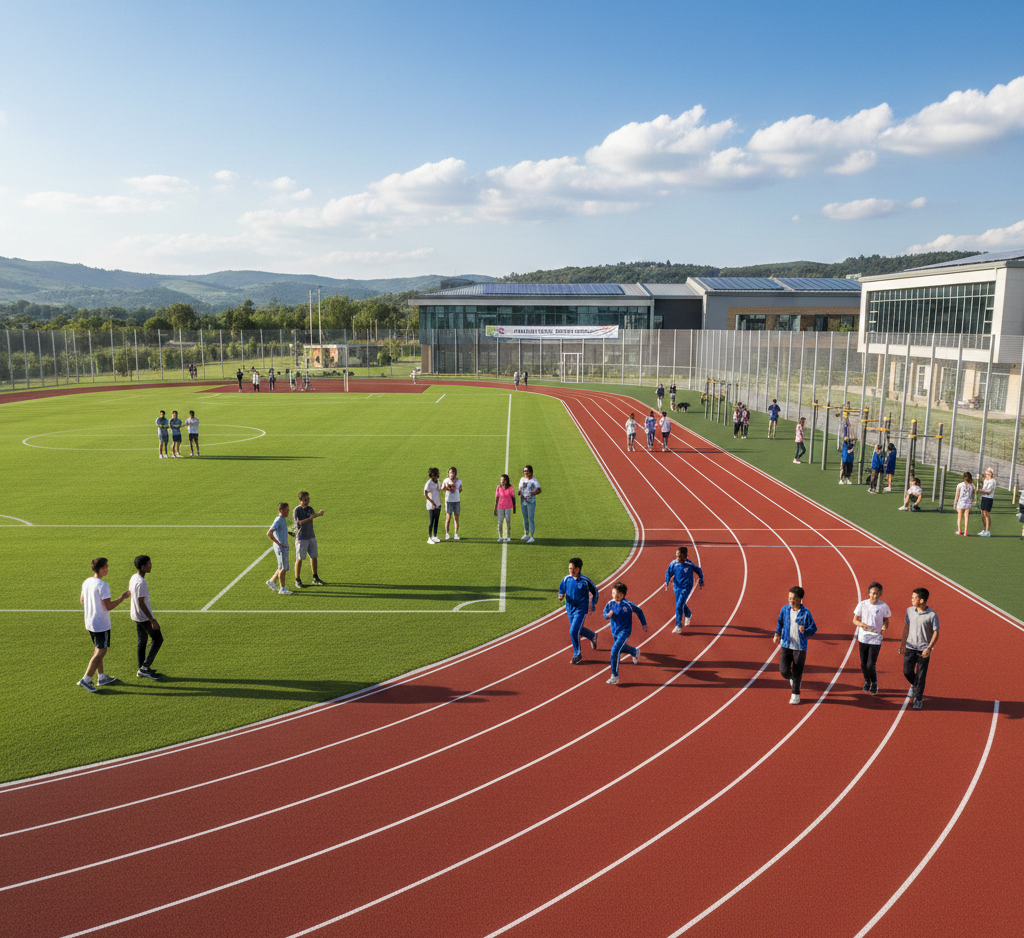 School Jogging Track Development