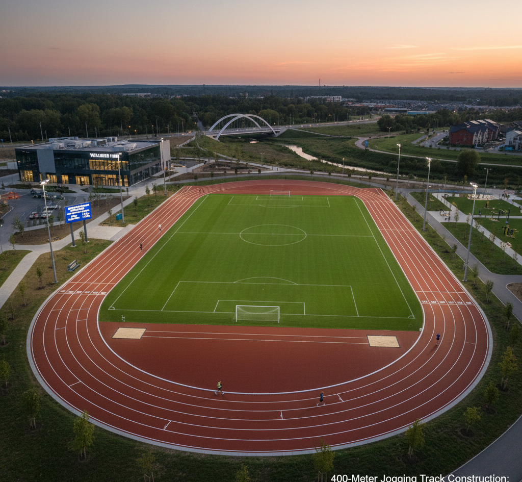 400-Meter Jogging Track Construction