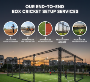 Our End-to-End Box Cricket Setup Services