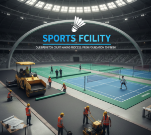 Our Badminton Court Making Process