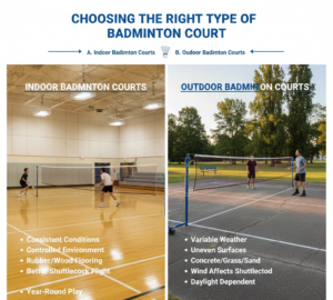 Choosing the Right Type of Badminton Court