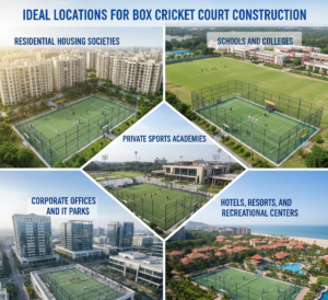 Ideal Locations for Box Cricket Court Construction