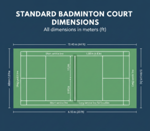 Standard Dimensions of a Badminton Court