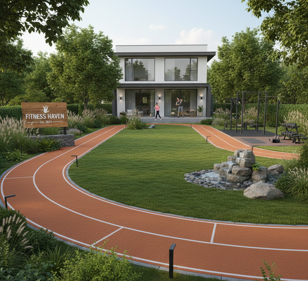 Residential Jogging Track Installation