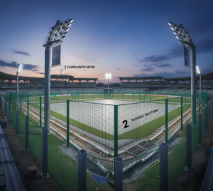 4. Advanced Infrastructure for Modern Cricket Courts