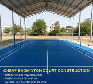 What Is Cheap Badminton Court Construction?