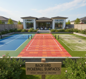 Surface Options for Backyard Pickleball Courts