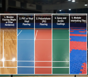 Types of Badminton Court Flooring