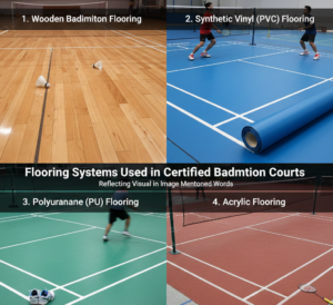 Flooring Systems Used in Certified Badminton Courts
