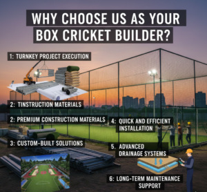 Why Choose Us as Your Box Cricket Builder?