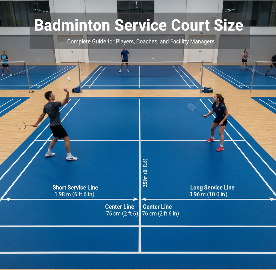 Badminton Service Court Size – Complete Guide for Players, Coaches, and Facility Managers