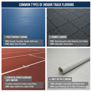 Common Types of Indoor Track Flooring