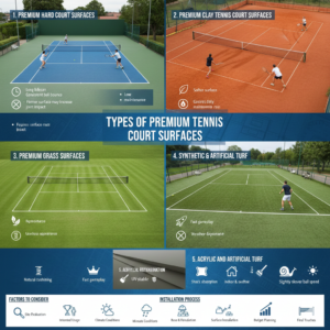 Types of Premium Tennis Court Surfaces
