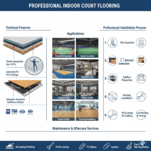 Technical Features of Professional Indoor Court Flooring