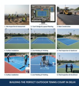 Step-by-Step Outdoor Tennis Court Construction Process