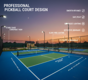 Importance of a Professional Pickleball Court Design