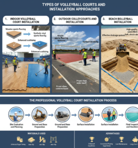 Types of Volleyball Courts and Installation Approaches