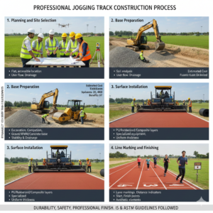 Jogging Track Construction Process