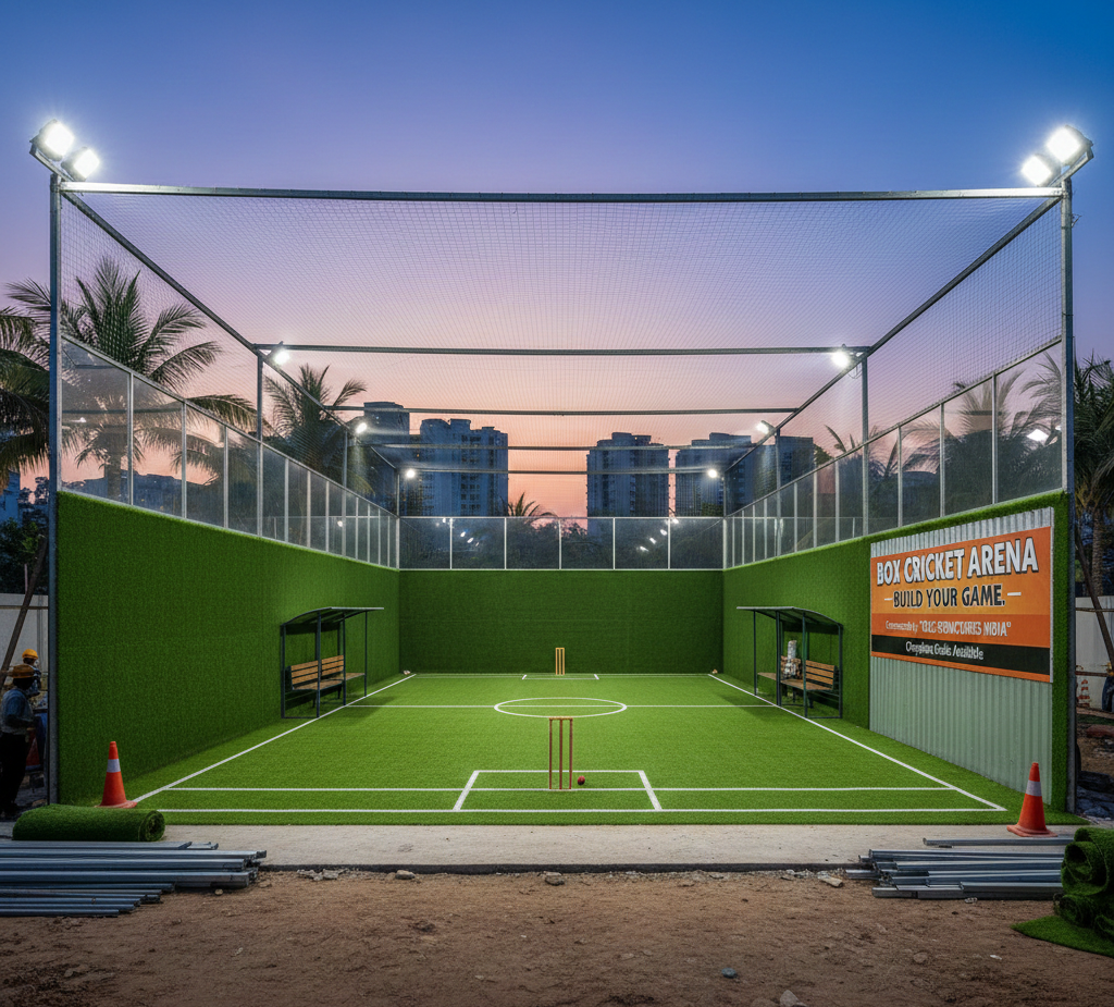 Box Cricket Court Construction