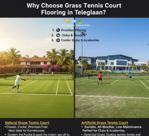 Why Choose Grass Tennis Court Flooring in Telangana?