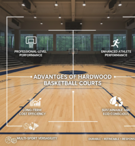 Advantages of Hardwood Basketball Courts