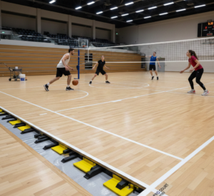 What is an Anti-Skid Wooden Court Surface?