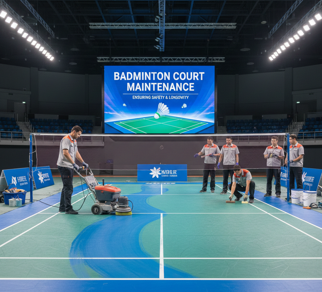 Cleaning and Repair of Badminton Courts