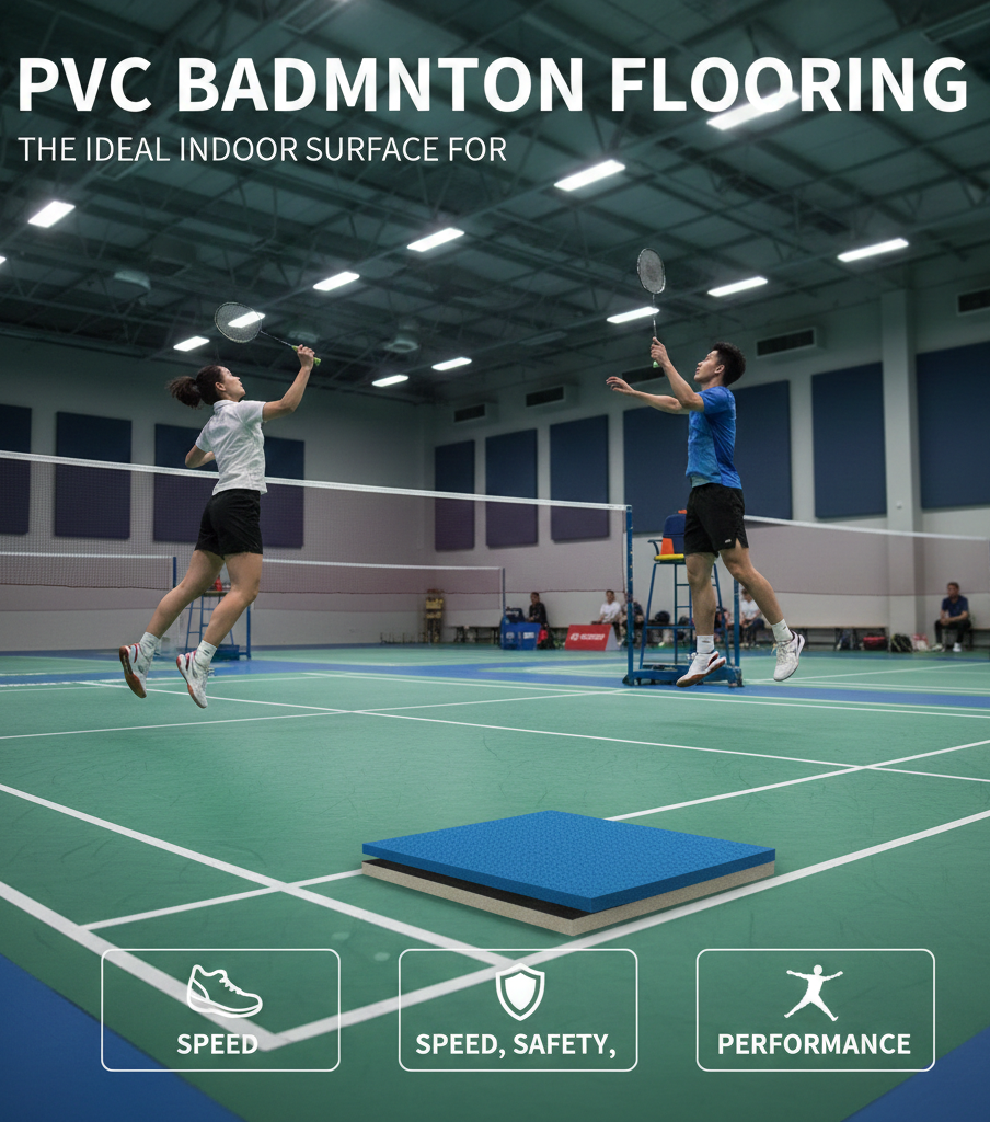 PVC Badminton Flooring