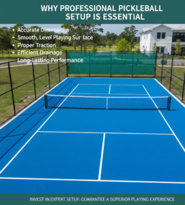 Why Professional Pickleball Court Setup Is Essential