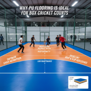 Why PU Flooring is Ideal for Box Cricket Courts