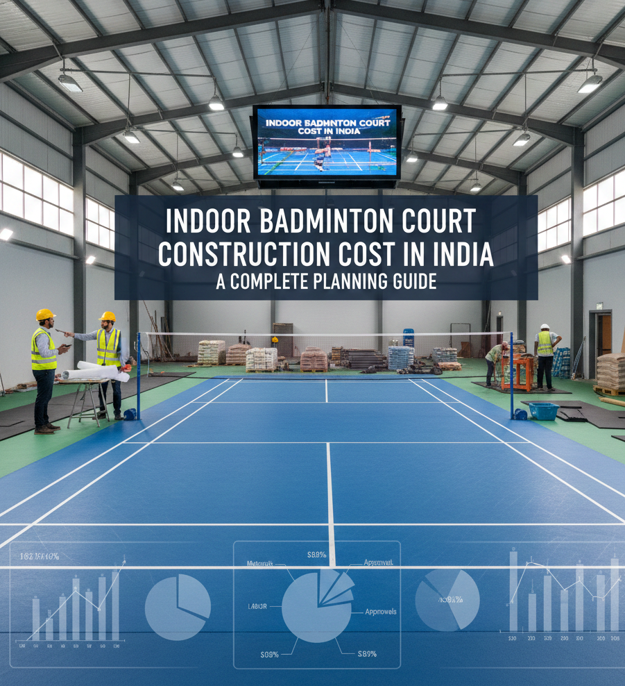 Indoor Badminton Court Construction Cost in India