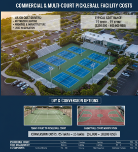 Commercial and Multi-Court Pickleball Facility Costs