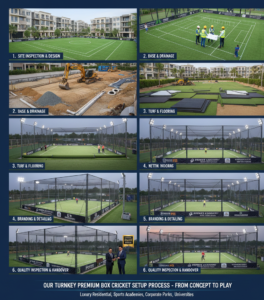 Our Turnkey Premium Box Cricket Setup Process