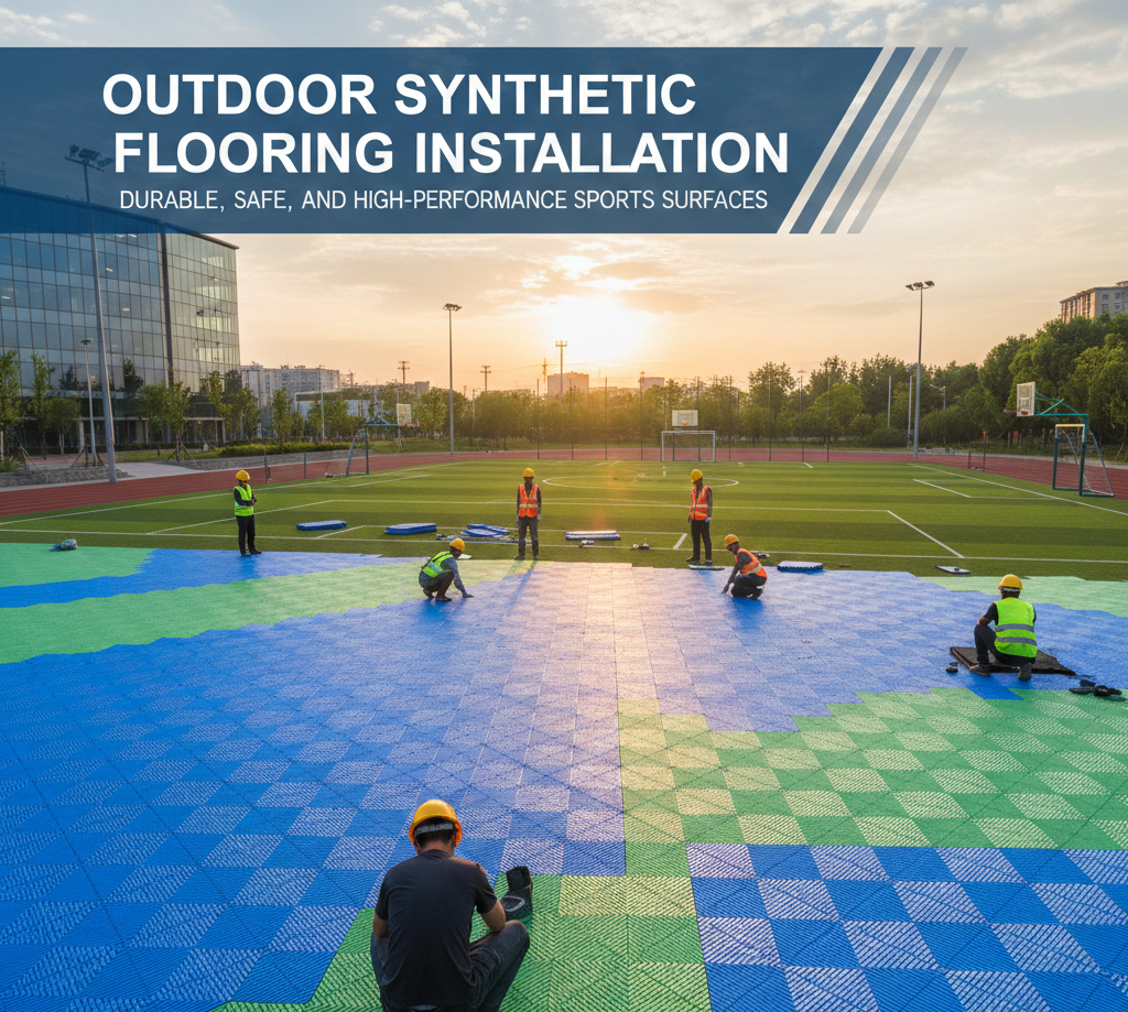 Outdoor Synthetic Flooring Installation