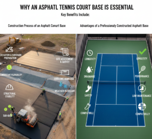 Why an Asphalt Tennis Court Base is Essential