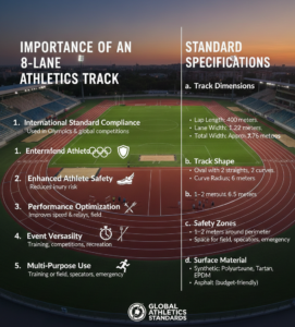 Importance of an 8-Lane Athletics Track