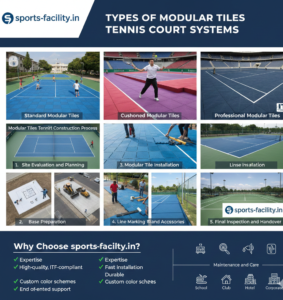 Types of Modular Tiles Tennis Court Systems