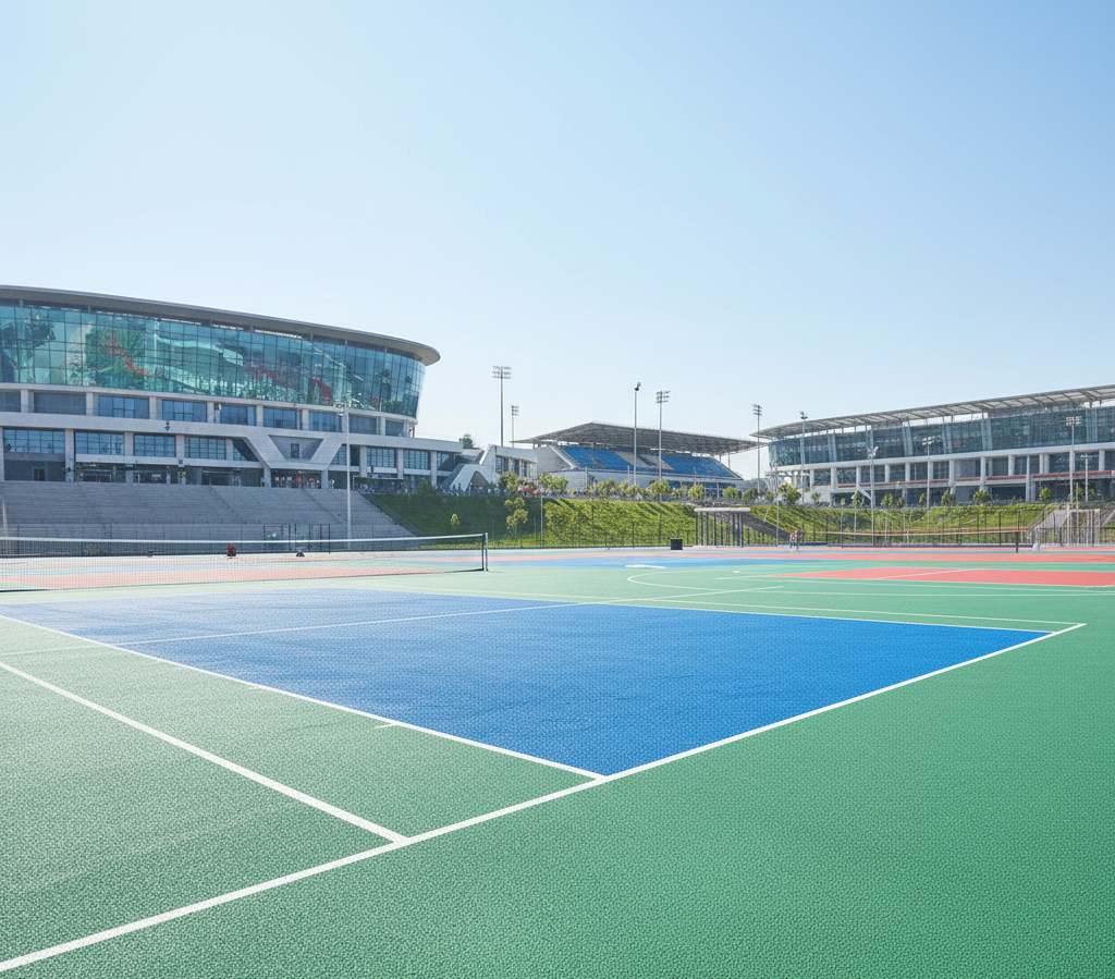 Multipurpose Wooden Sports Hall Flooring Construction