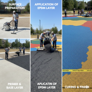 EPDM Flooring Installation Process