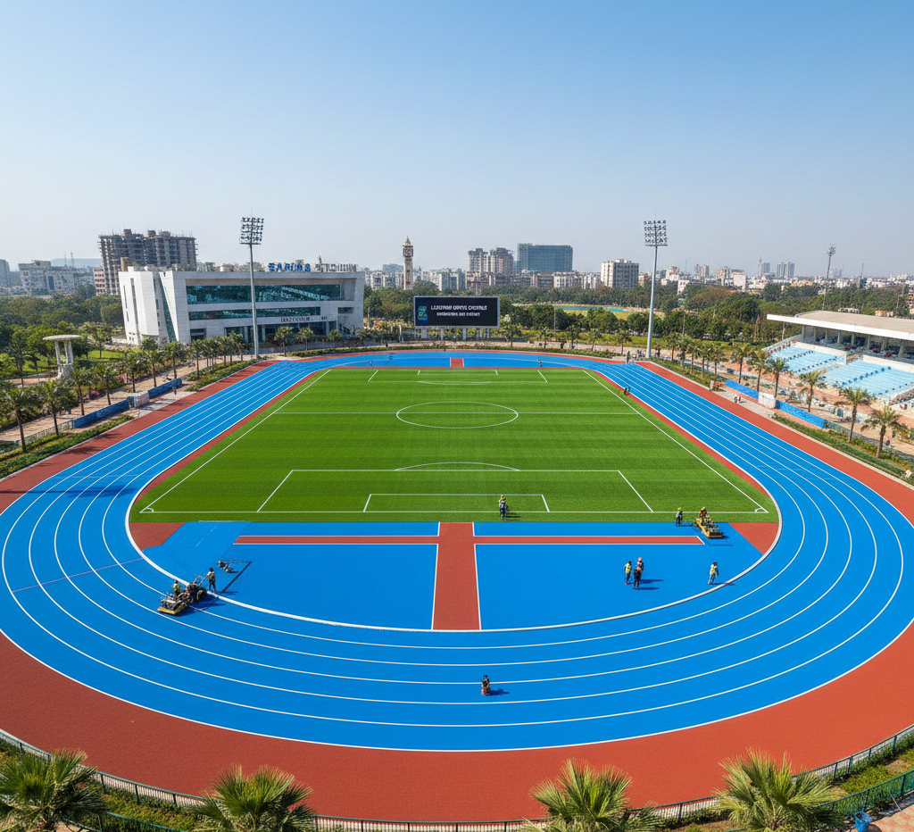 Full PU Running Track Construction in Lucknow