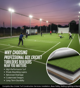 Why Choosing Professional Box Cricket Turf Builders Near You Matters