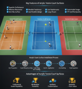 What is an Acrylic Tennis Court Surface?