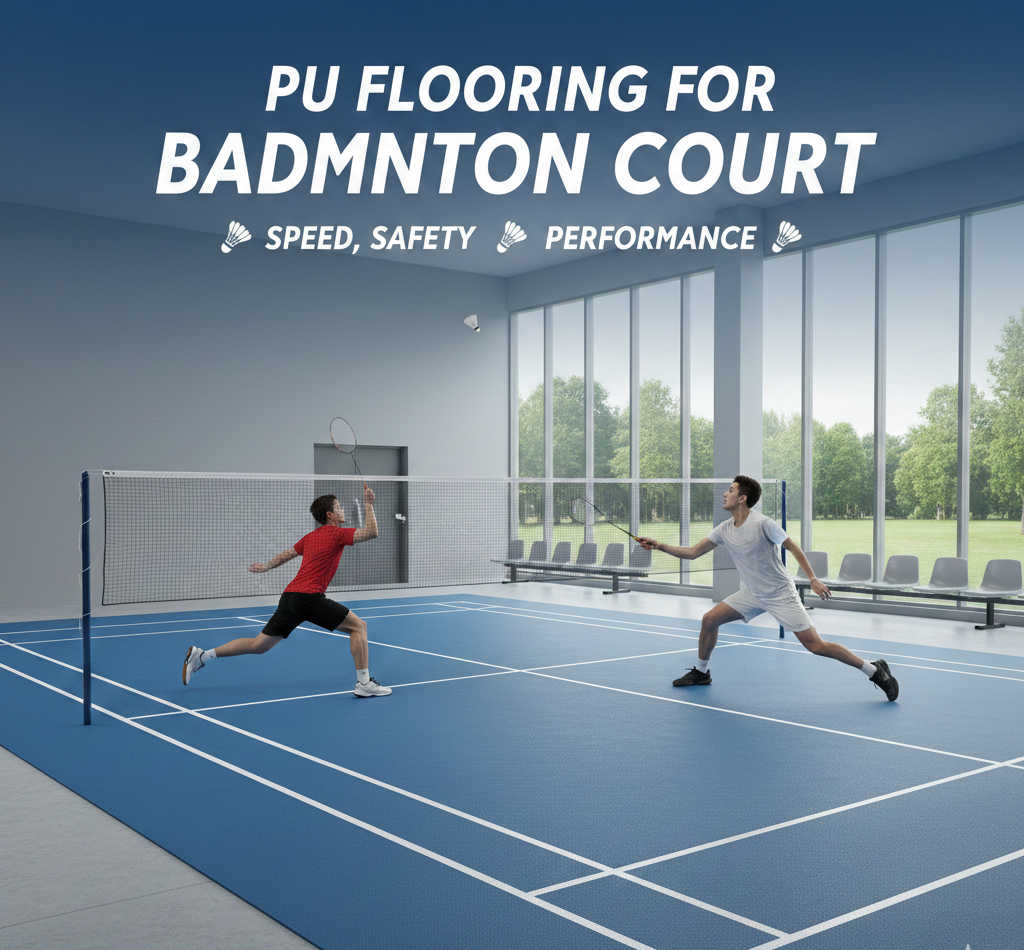 PU Flooring for Badminton Court